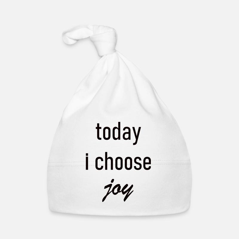 Today I Choose Joy graphic Organic Baby Cap