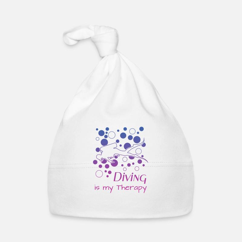 diving - Baby Bio-Mütze - Weiß