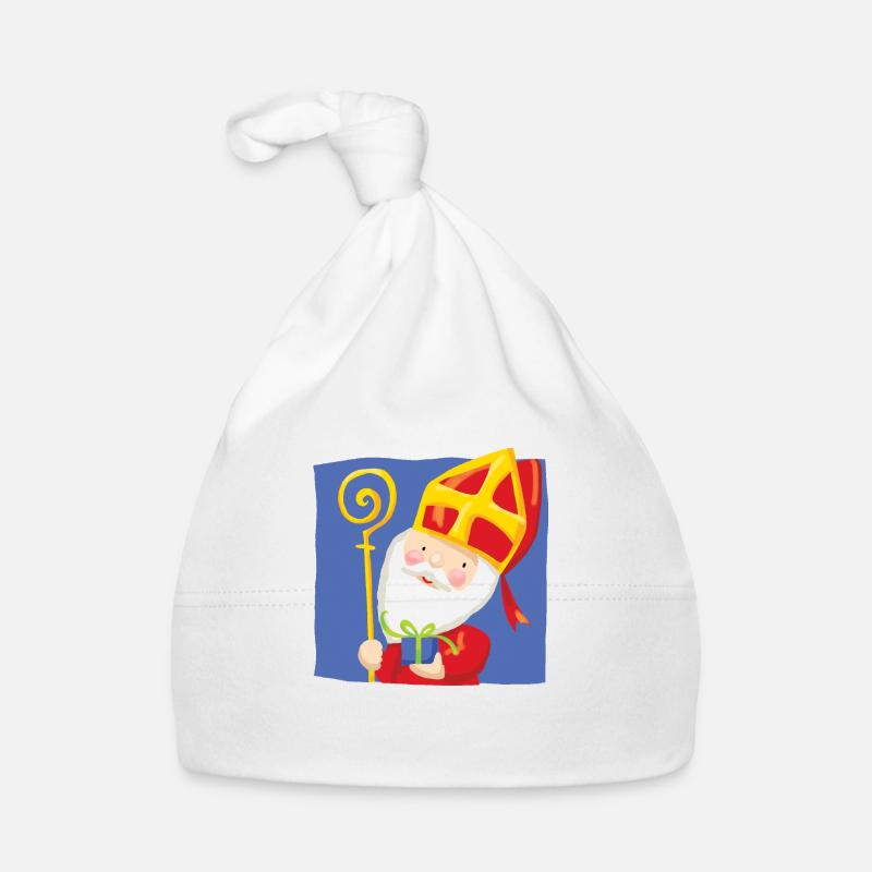 St. Blau Baby Bio-Mütze