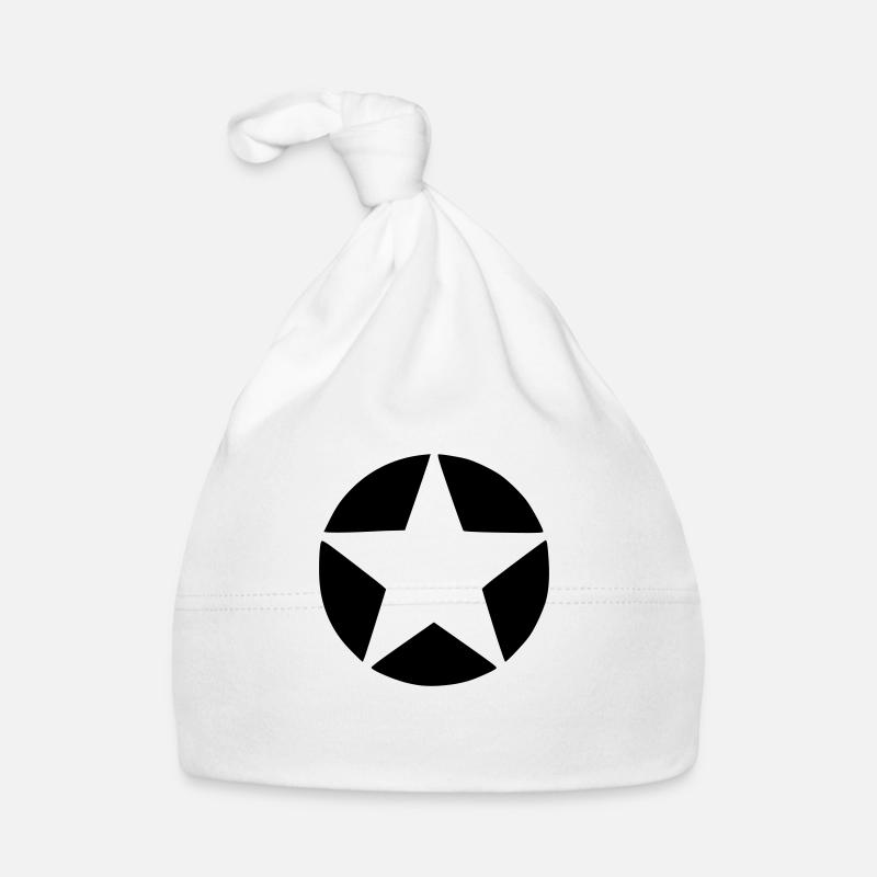 STERN - Baby Bio-Mütze - Weiß