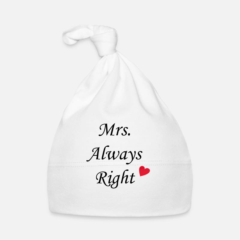 Mrs. Always Right Baby Bio-Mütze