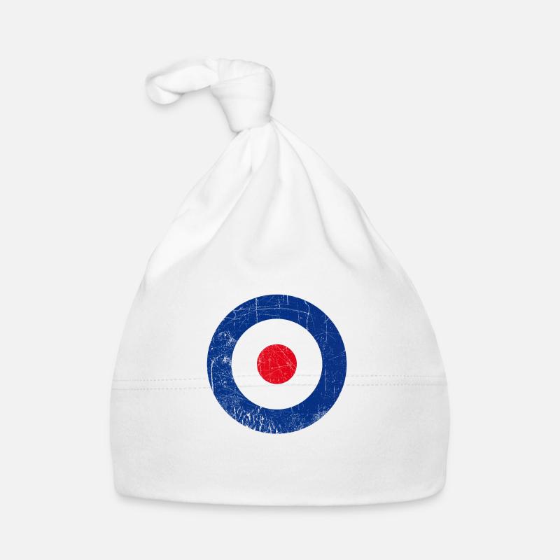 Cocarde Britannique - Bonnet bio Bébé - blanc