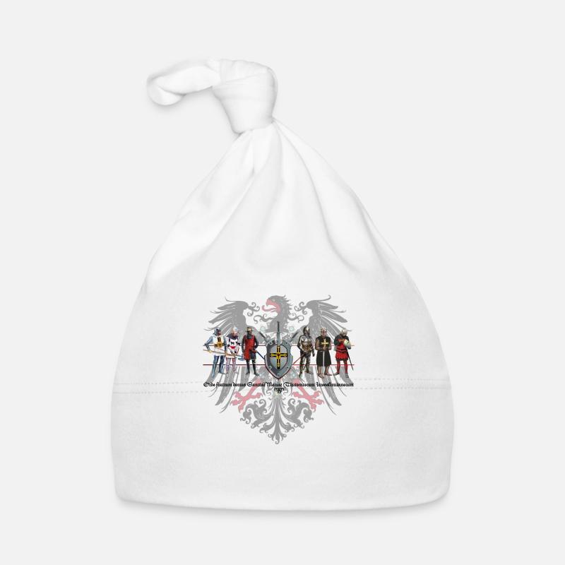 DO-Brüder Adler mL - Baby Bio-Mütze - Weiß