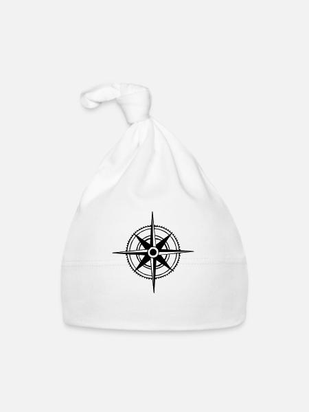 compass - Baby Bio-Mütze - Weiß - Vorne