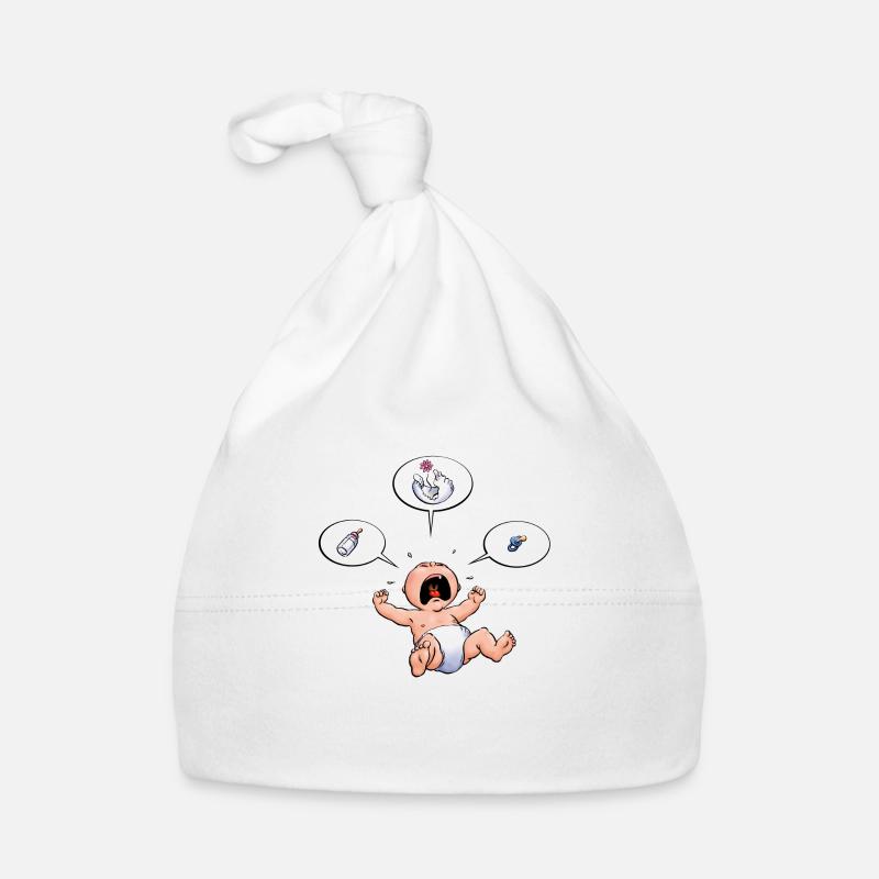 CD - Baby Kreisch Flasche Windel Schnuller Essen - Baby Bio-Mütze
