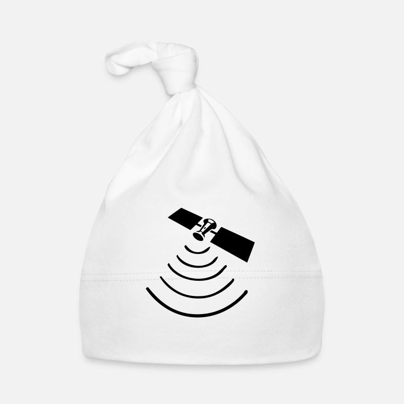 Satellite - 1color - Bonnet bio Bébé - blanc