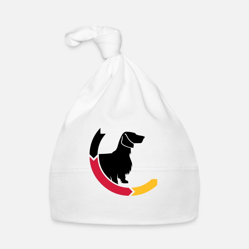 Longhair teckel 2 Allemagne 3c Bonnet bio Bébé