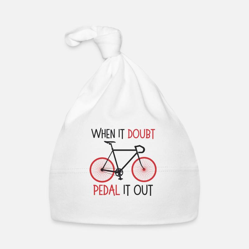 When it doubt, pedal it out Baby Bio-Mütze