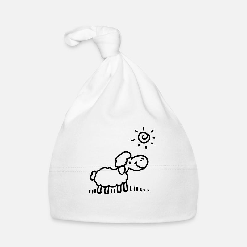 Sheep sun - line Organic Baby Cap