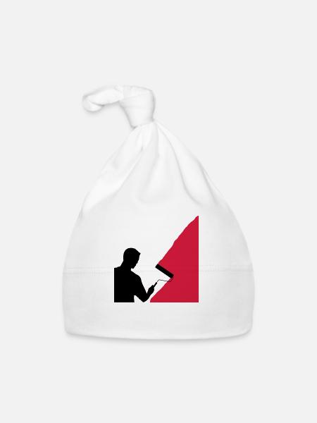 Painter and painter - vector - Organic Baby Cap - white