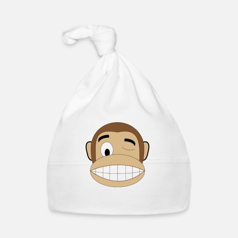 zwinker affe Baby Bio-Mütze
