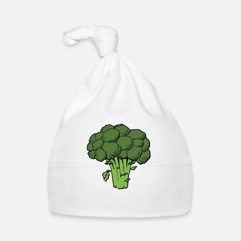 broccoli broccoli veggie gemuese vegetables1 - Organic Baby Cap - white