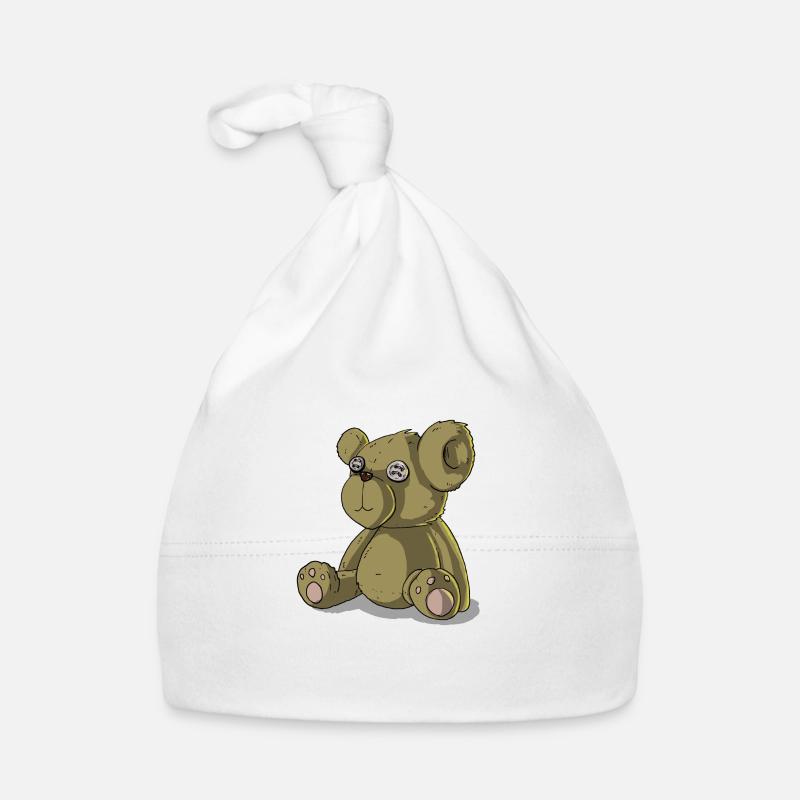 Teddy bear Organic Baby Cap