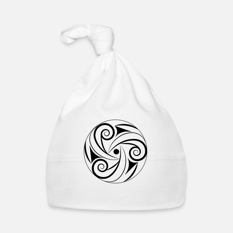 triskell Brocéliande Spirit - Bonnet bio Bébé - blanc