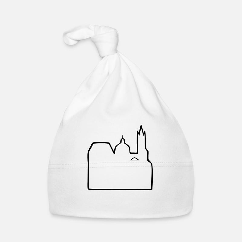 Aachener Dom Aachen - Baby Bio-Mütze - Weiß