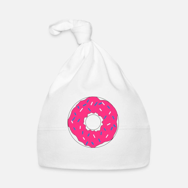 rose Donut Bonnet bio Bébé