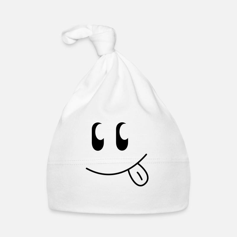 Naughty Smiley Organic Baby Cap