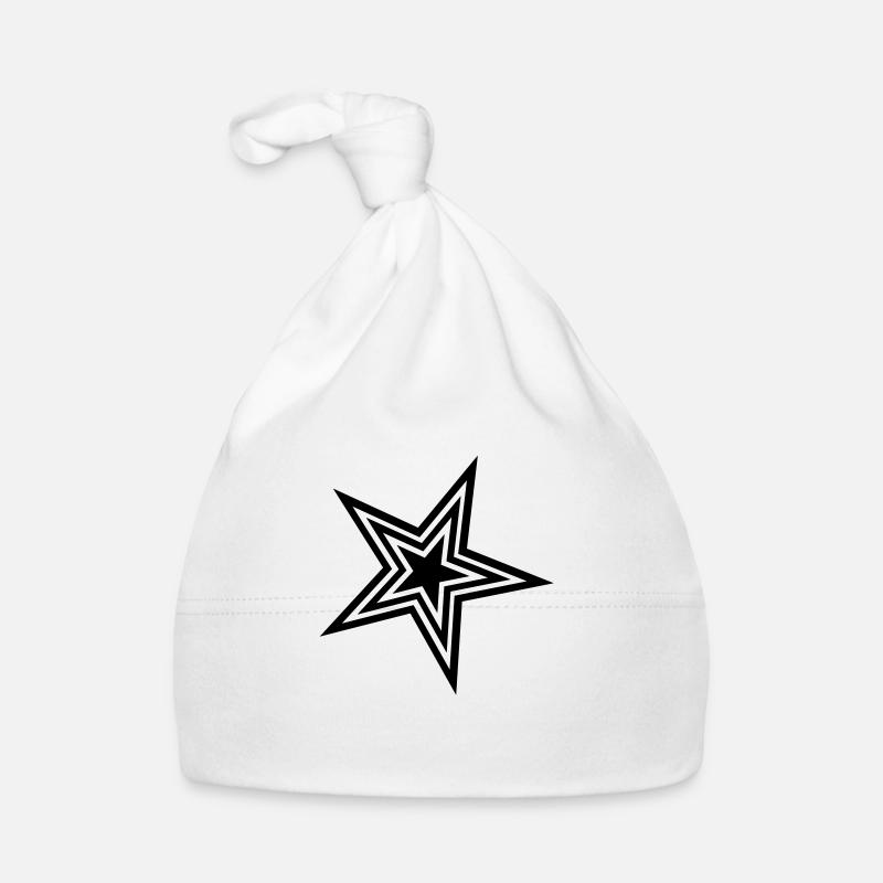 star - Bonnet bio Bébé - blanc