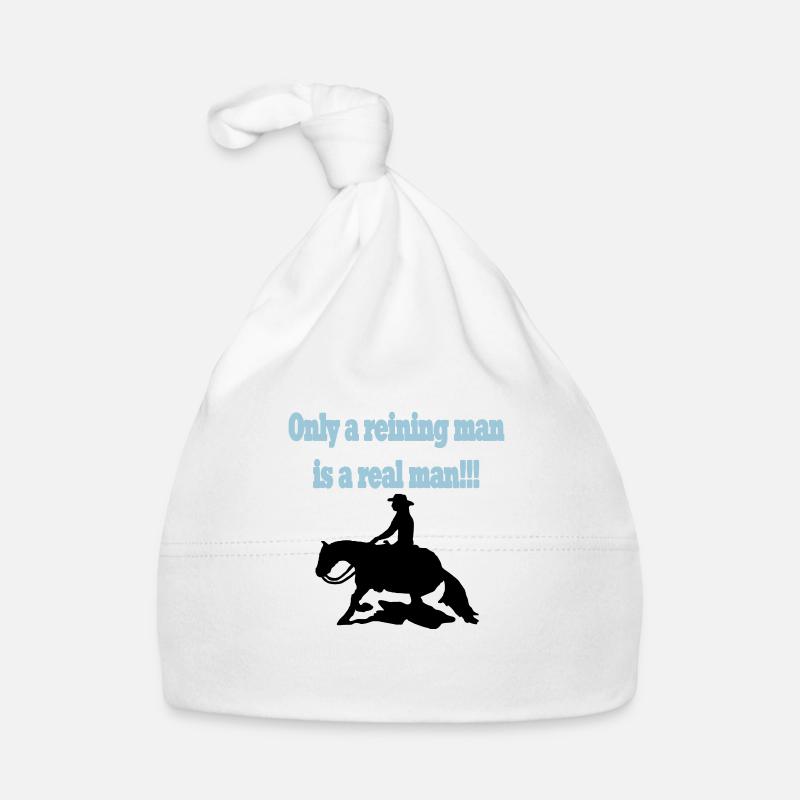 Only a reining man is a real man Organic Baby Cap