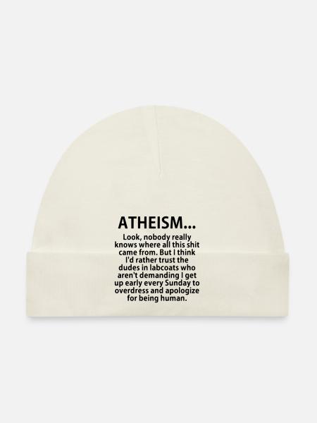 Atheism - Baby Bio-Mütze - Weiß - Vorne