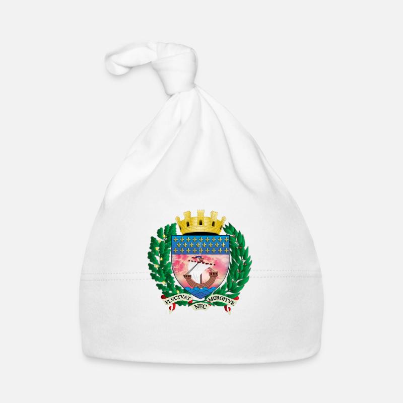 ancien blason de la ville de paris - Bonnet bio Bébé - blanc