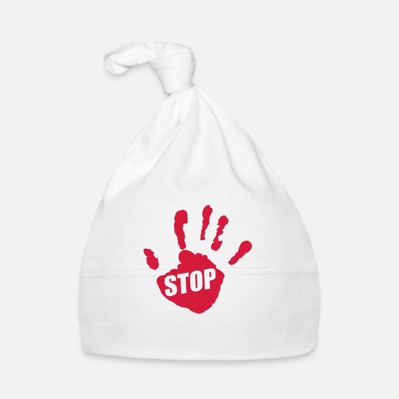 stop hand Baby Bio-Mütze