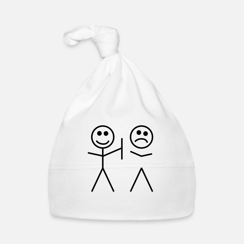 gemeines strichmännchen humor Baby Bio-Mütze