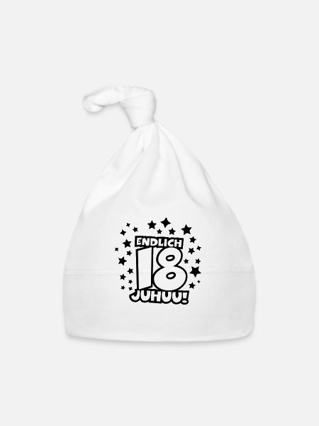 endlich_18_2_f1 - Organic Baby Cap - white - Front
