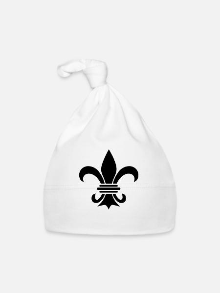 fleur_de_lis_schwertlilie_f1 - Bonnet bio Bébé - blanc - Devant