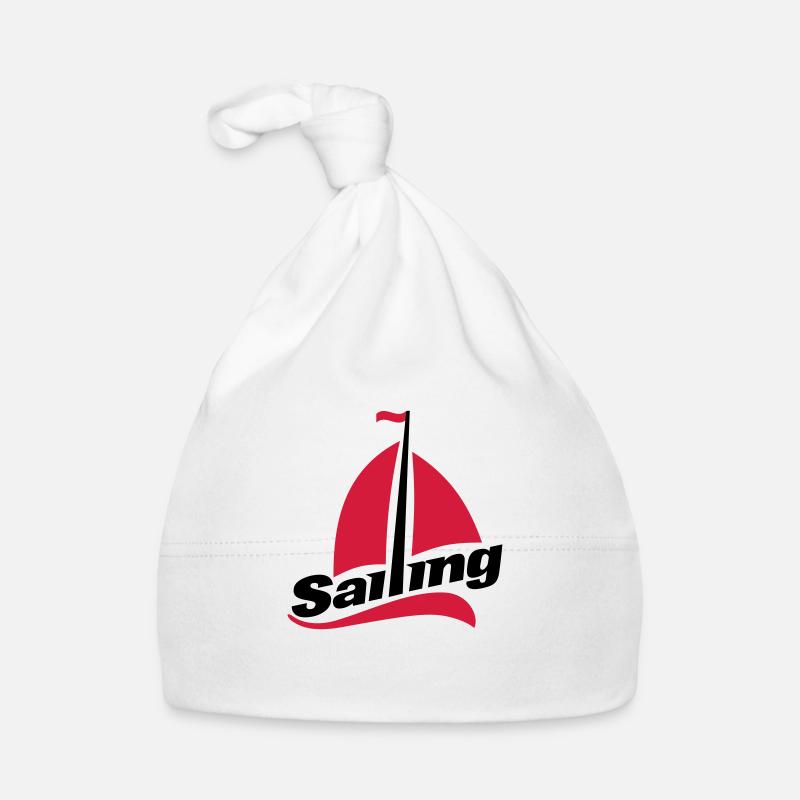 segeln - Baby Bio-Mütze - Weiß