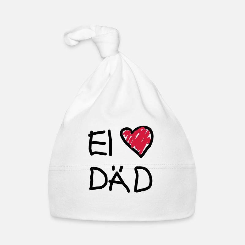I love dad (ei love DAED) Organic Baby Cap
