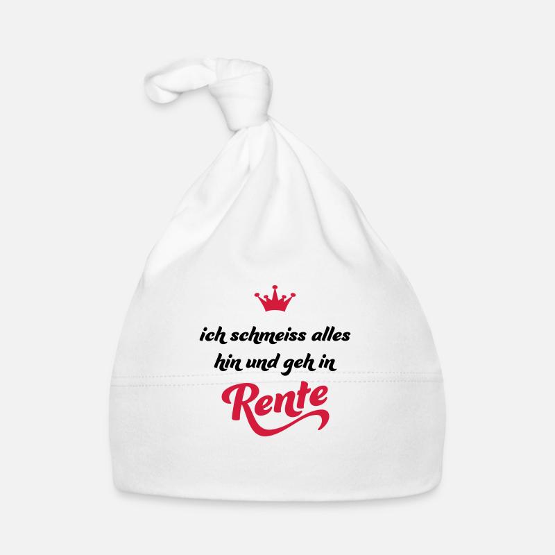 ruhestand - Baby Bio-Mütze - Weiß
