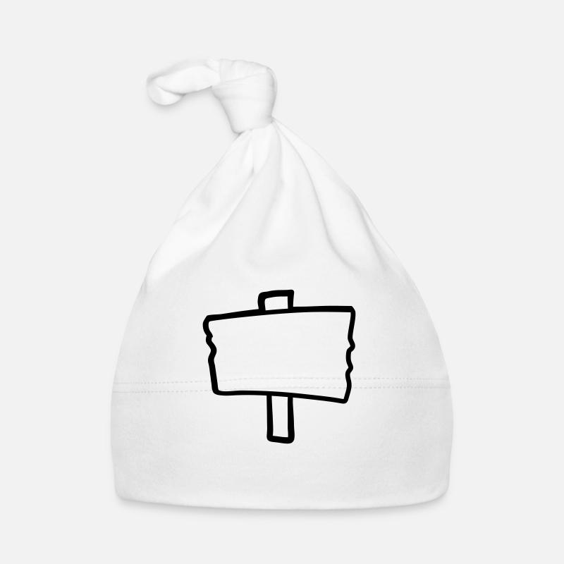 Schild Holz Rahmen Baby Bio-Mütze