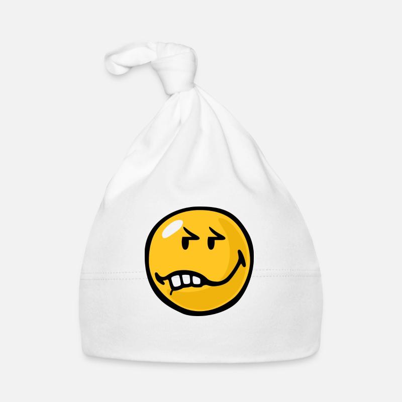Smiley Anger Exasperation Bonnet bio Bébé