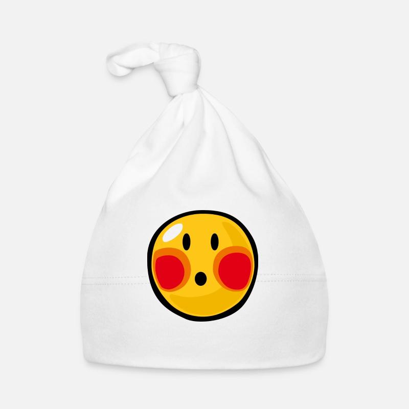 Smiley Embarrassment - Bonnet bio Bébé - blanc