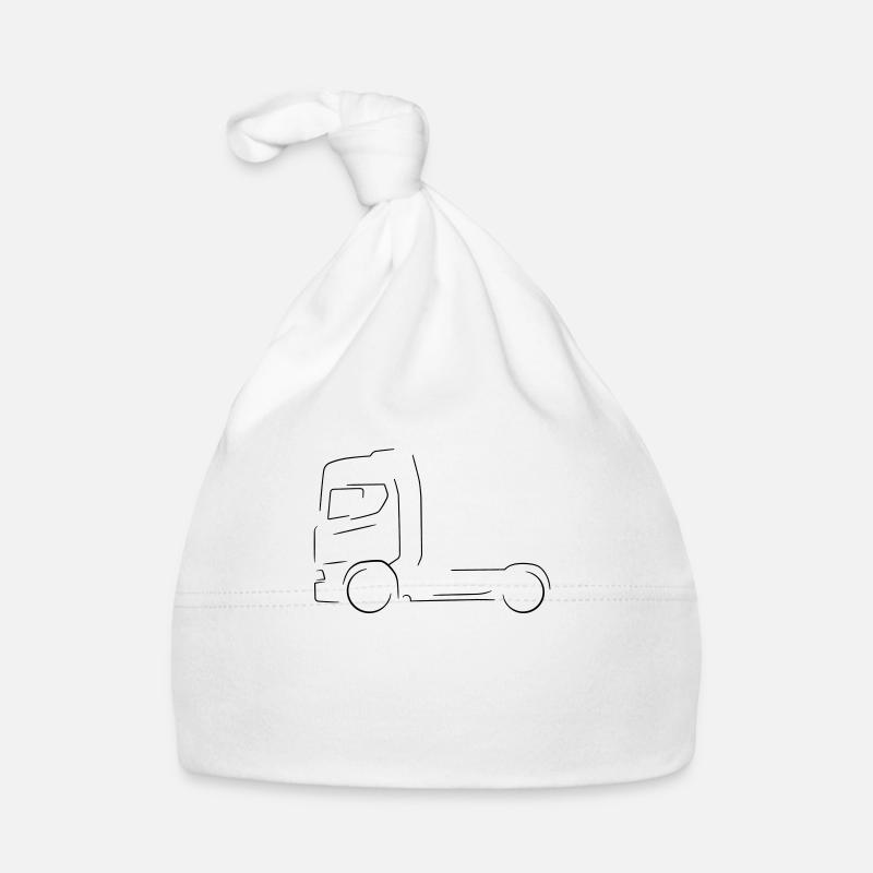 Truck silhouette Organic Baby Cap