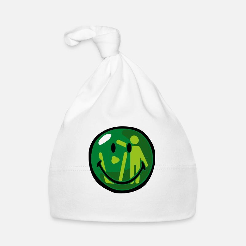 Smiley Dont Litter Organic Baby Cap