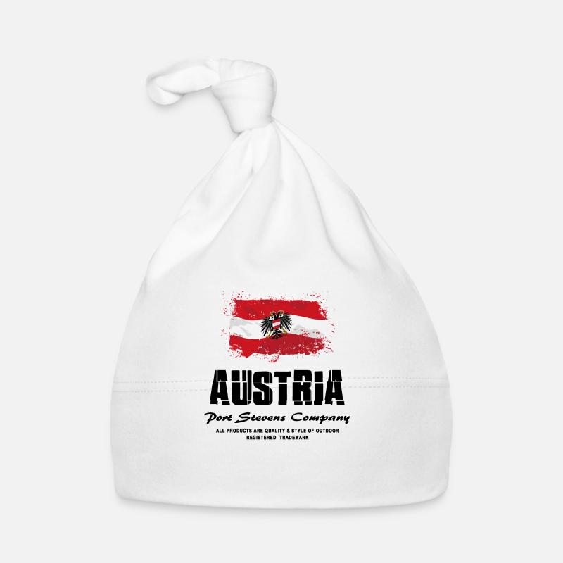 Austria Flag Logo Baby Bio-Mütze