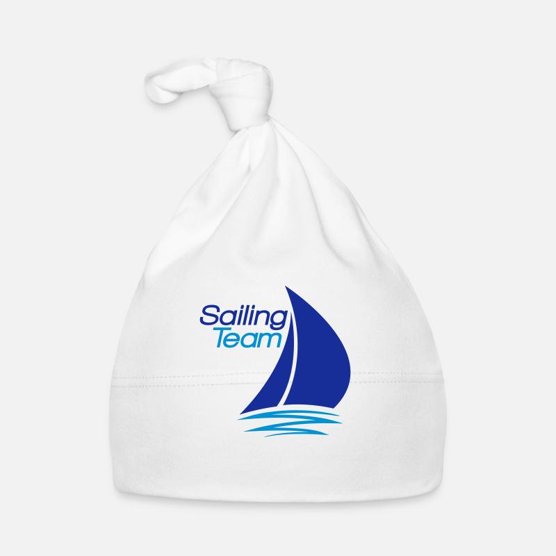 team sailing logo design segeln boot schiff verein Baby Bio-Mütze
