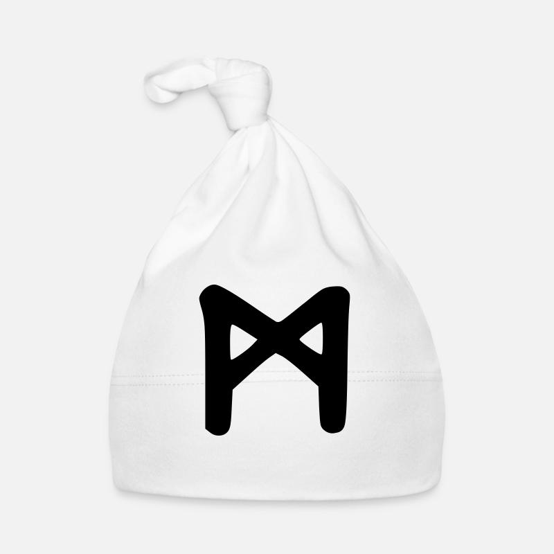 Simboli celtici - Runa MANNAZ 1 Cappellino ecologico per neonato