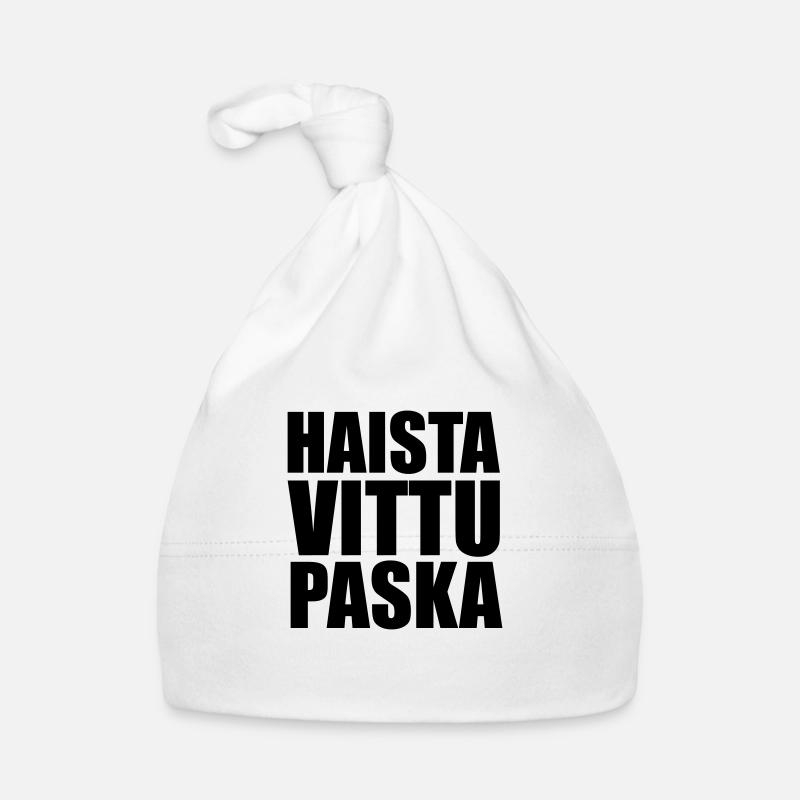 HaistaVittuPaska - Bonnet bio Bébé - blanc
