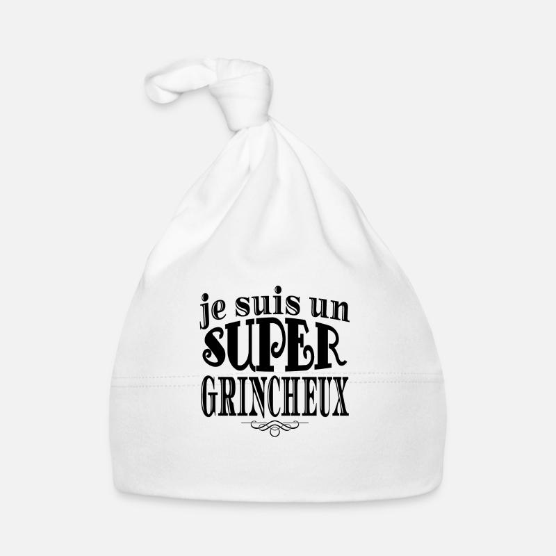 je suis un super grincheux Bonnet bio Bébé