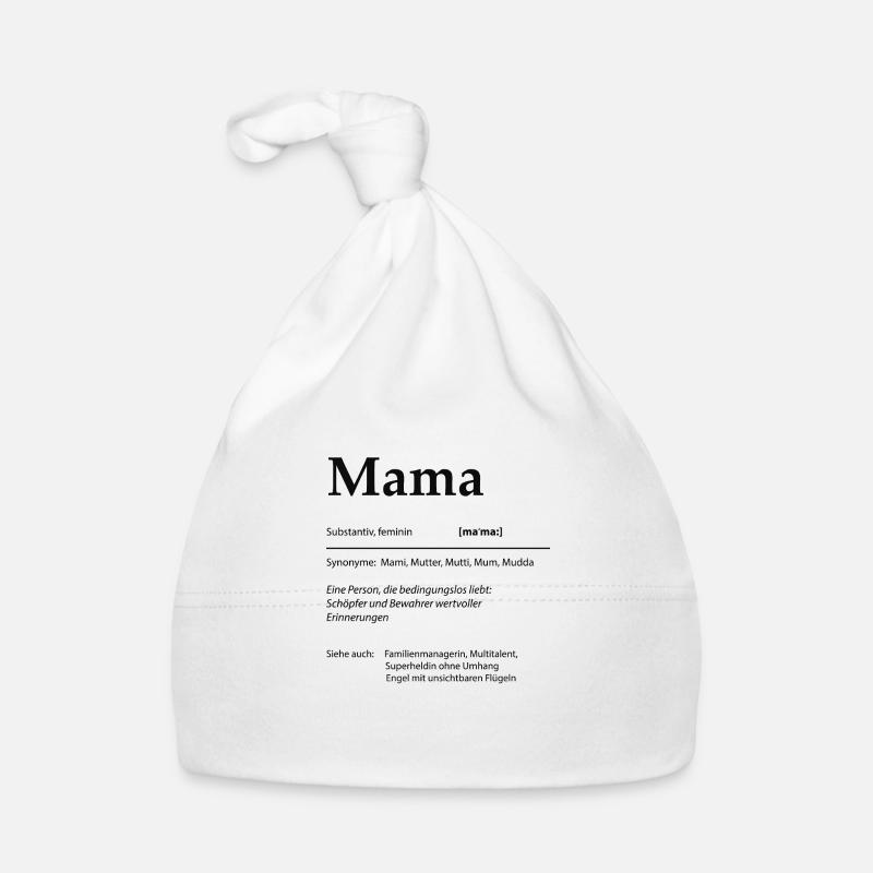 Mama Bedeutung Baby Bio-Mütze