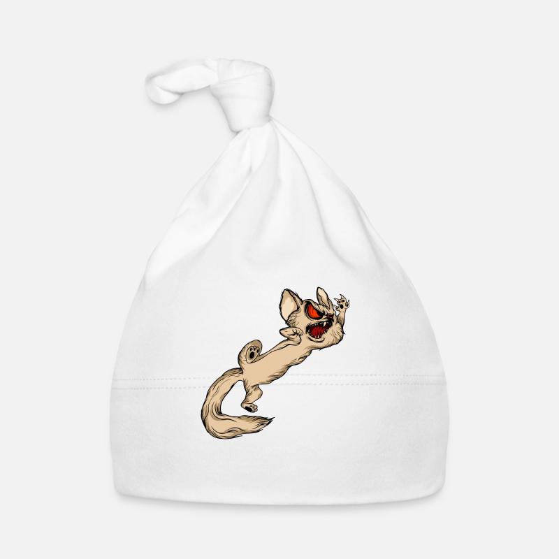 Chats drôles 17 - Bonnet bio Bébé - blanc