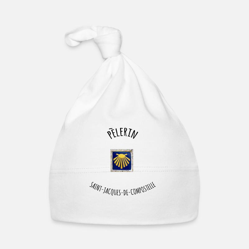 Tshirt saint jacques de compostelle pèlerinage Bonnet bio Bébé
