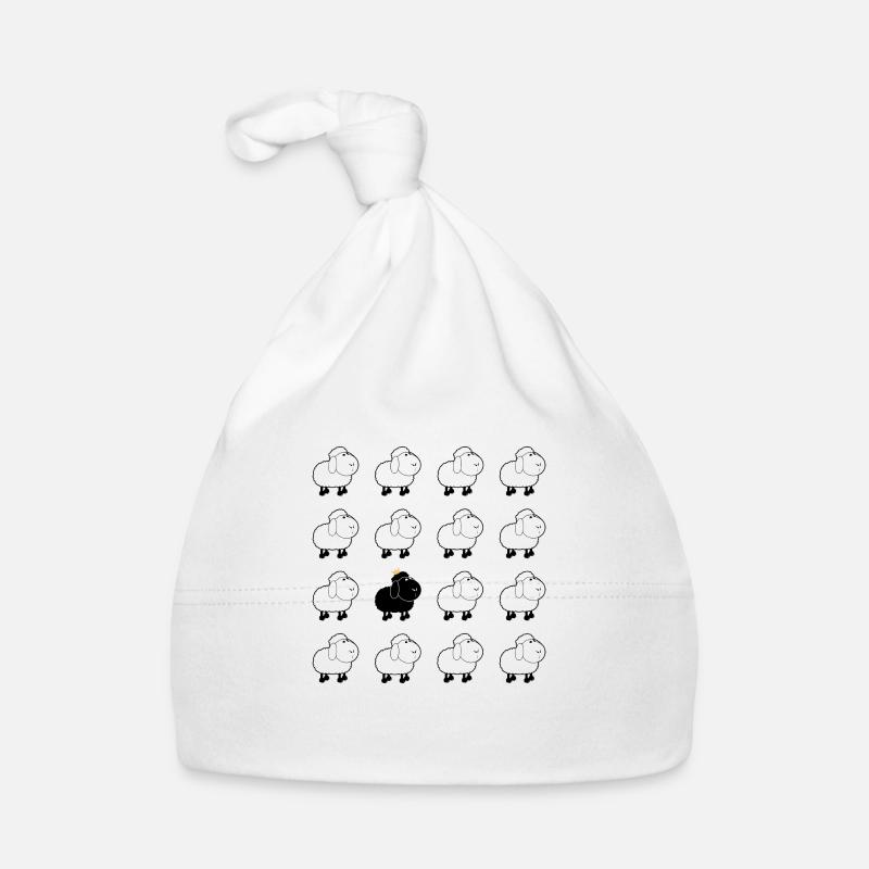 Black sheep -Design von Tonifilm Baby Bio-Mütze