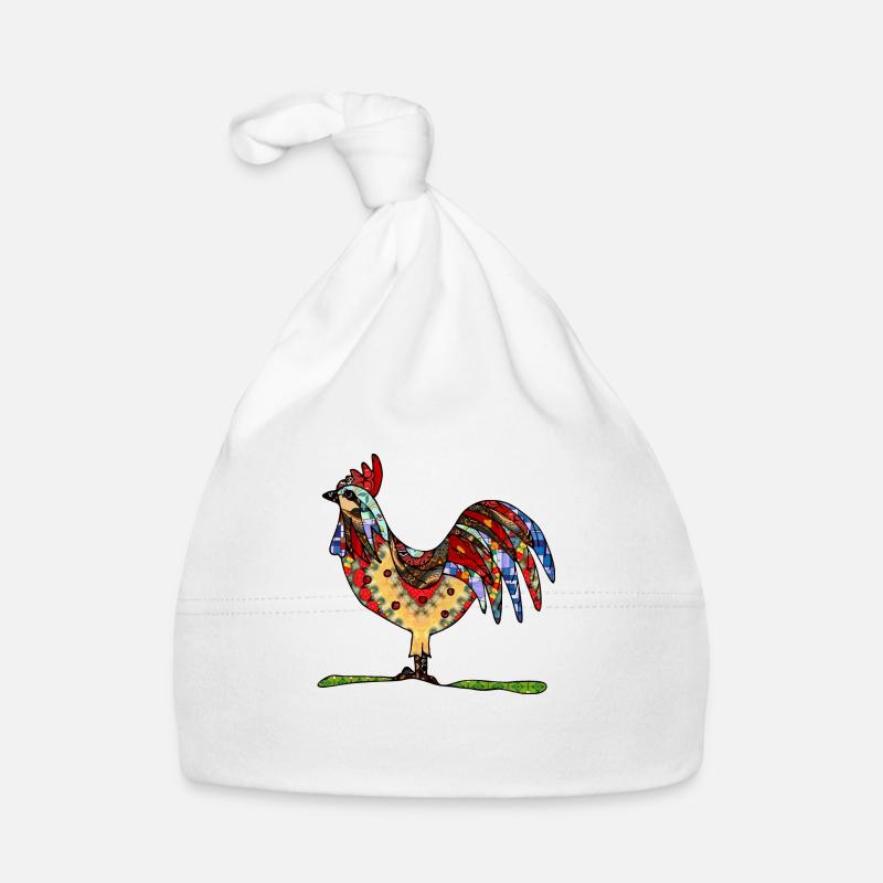 Rooster Organic Baby Cap
