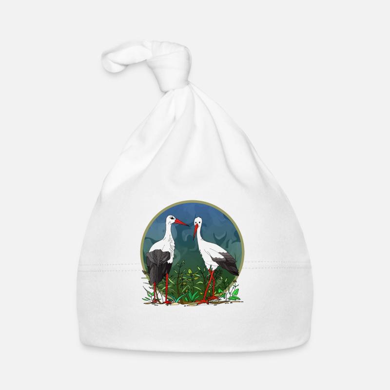 Cigognes Bonnet bio Bébé