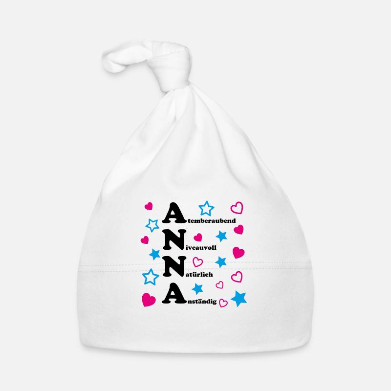 Anna - Baby Bio-Mütze - Weiß