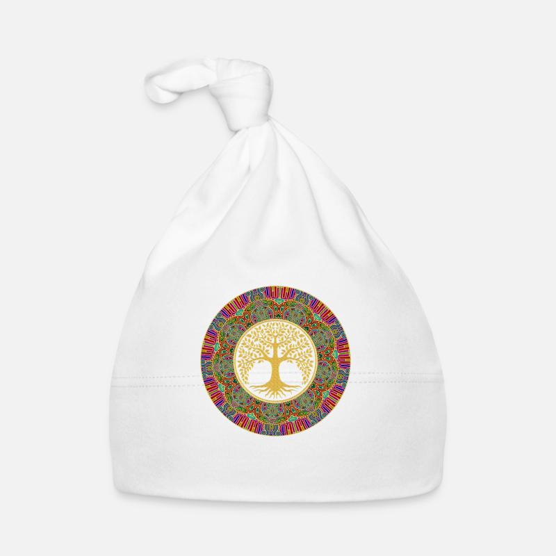 Baum Des Lebens - Mandala 1 Baby Bio-Mütze